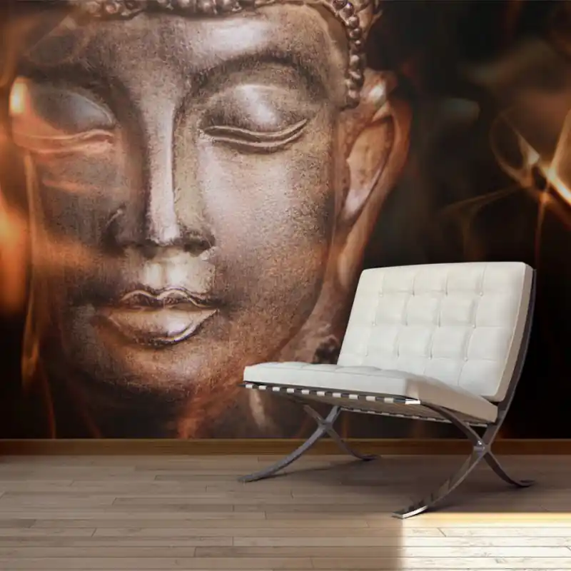 Ofertă de sezon Fototapet - Buddha. Fire of meditation.