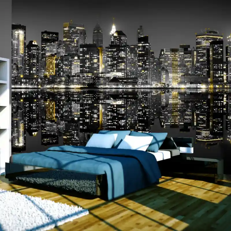 Expediere rapidă Fototapet - Gold and silver - NYC