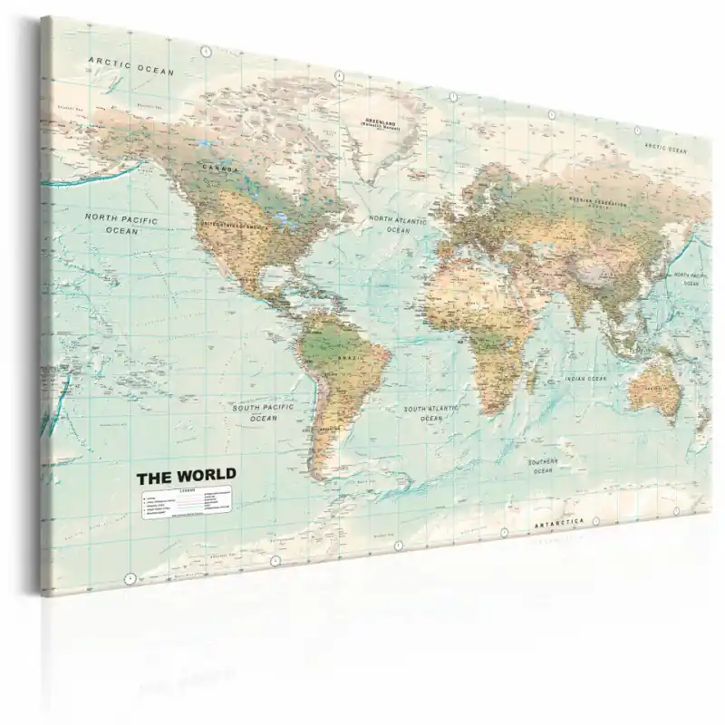 Expediere rapidă Tablou - World Map Beautiful World