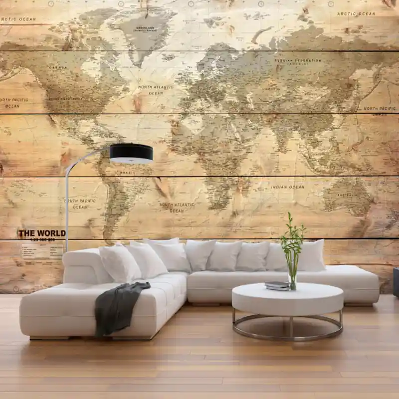 Doar azi Fototapet - Map on Boards