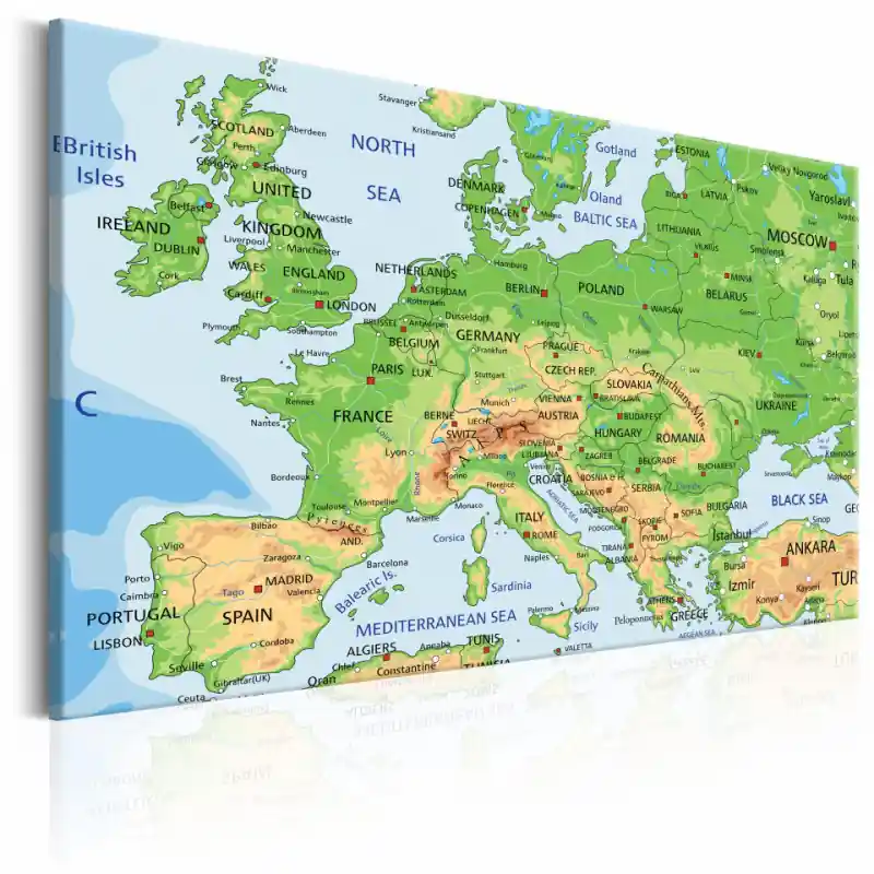 Livrare expres Tablou - Map of Europe