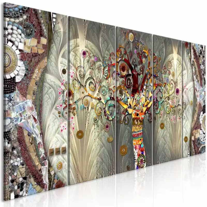 Retur ușor Tablou - Tree of Life (5 Parts) Narrow