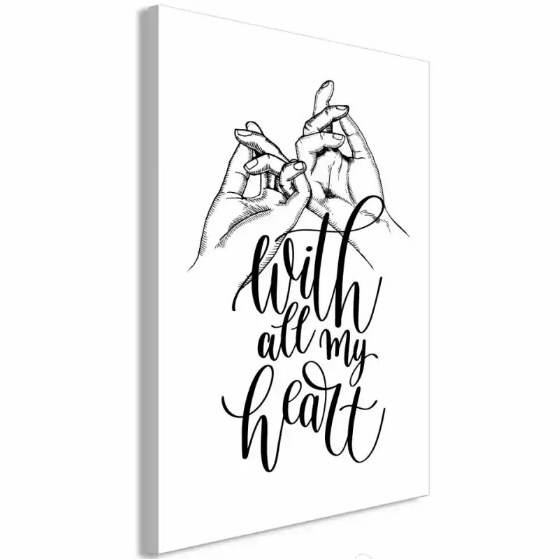 Comandă acum Tablou - With All My Heart (1 Part) Vertical