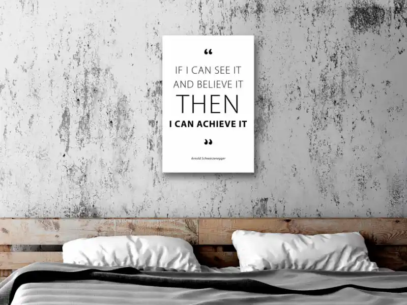 Chilipir Tablou - Quote - Arnold Schwarzenegger (1 Part) Vertical