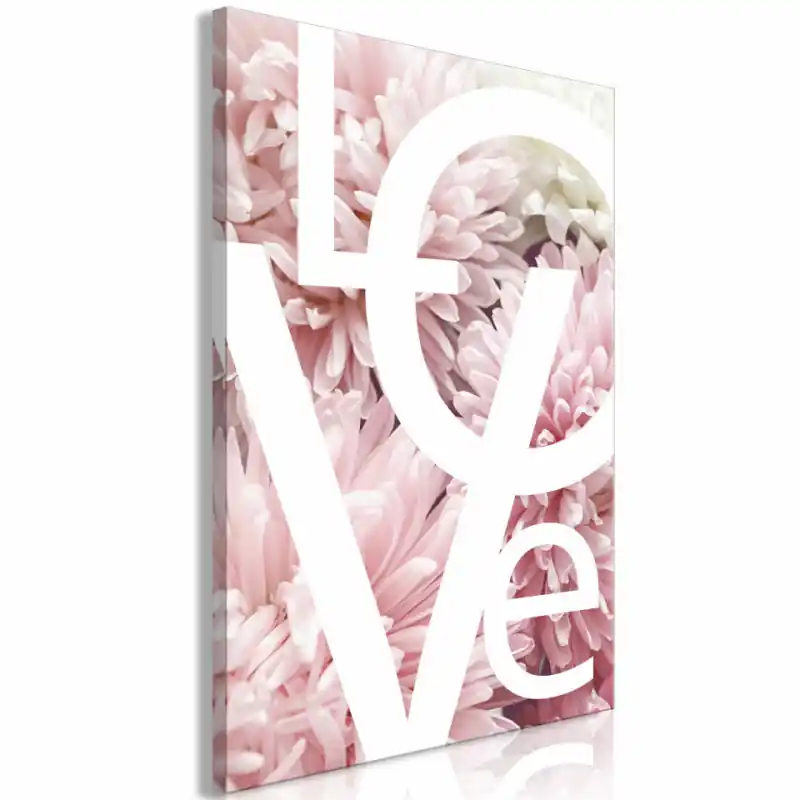 Reducere extra Tablou - Love - Letters (1 Part) Vertical