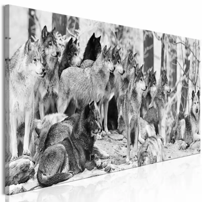 Tablou - Wolf Pack (1 Part) Narrow Ofertă exclusivă