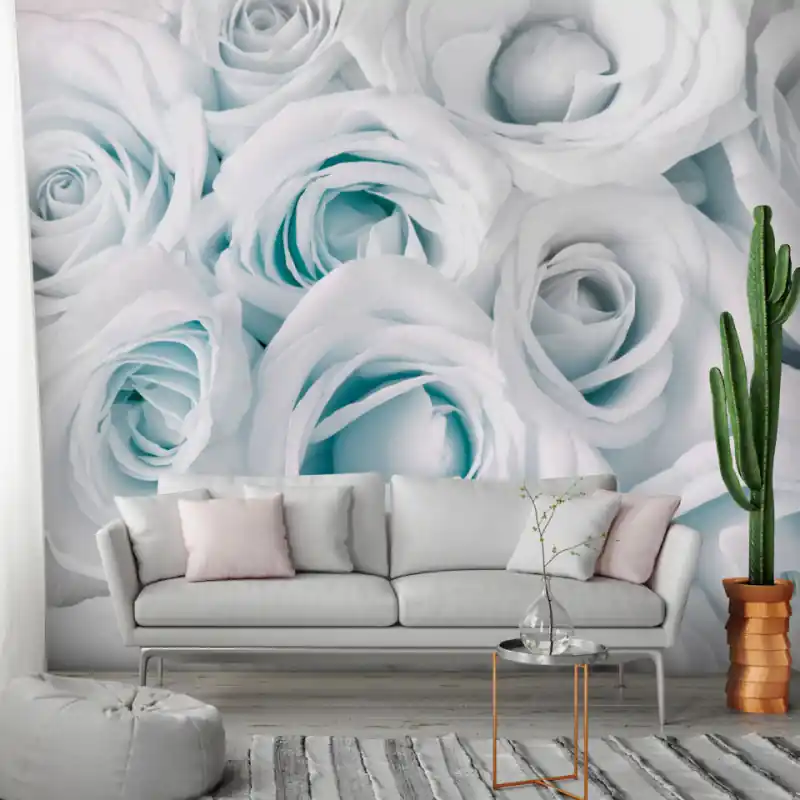 Fototapet - Satin Rose (Turquoise) Nu rata