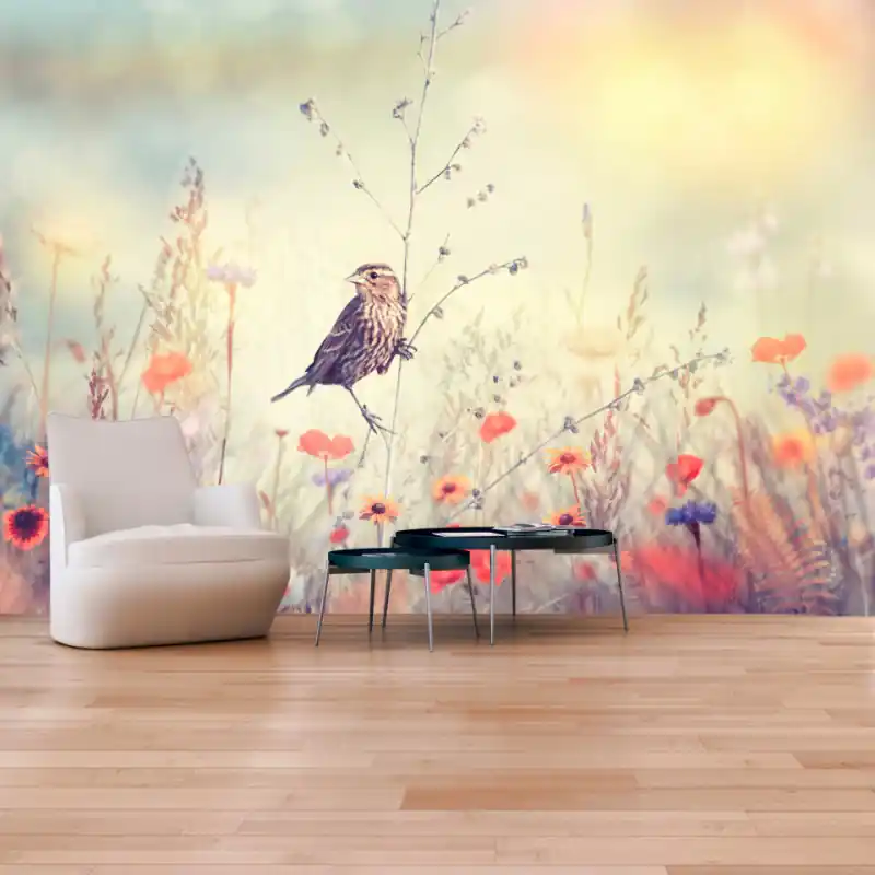 Fototapet - Field Bird Reducere de preț