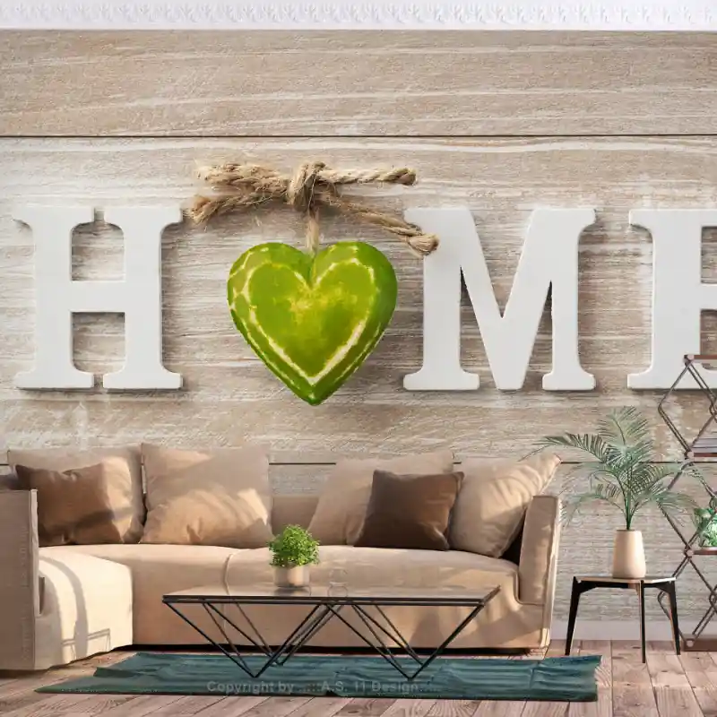 Fototapet - Home Heart (Green) Vezi acum