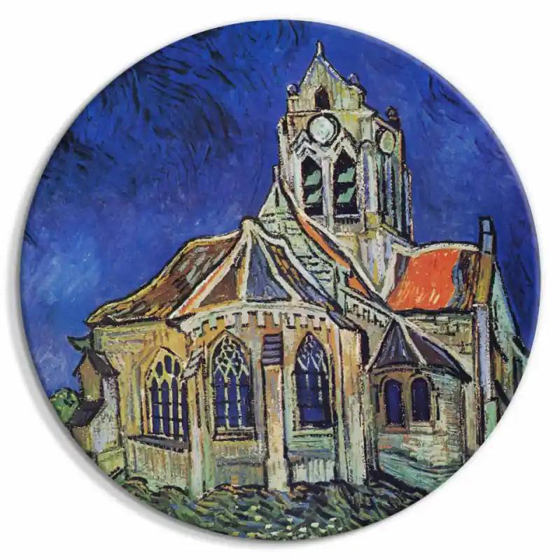 Reduceri Tablou rotund - The Church at Auvers (Vincent van Gogh)