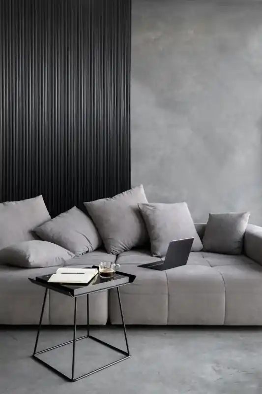 Comandă acum Panou riflat 3D Onda, Negru, 270x11.2cm, Lamelio