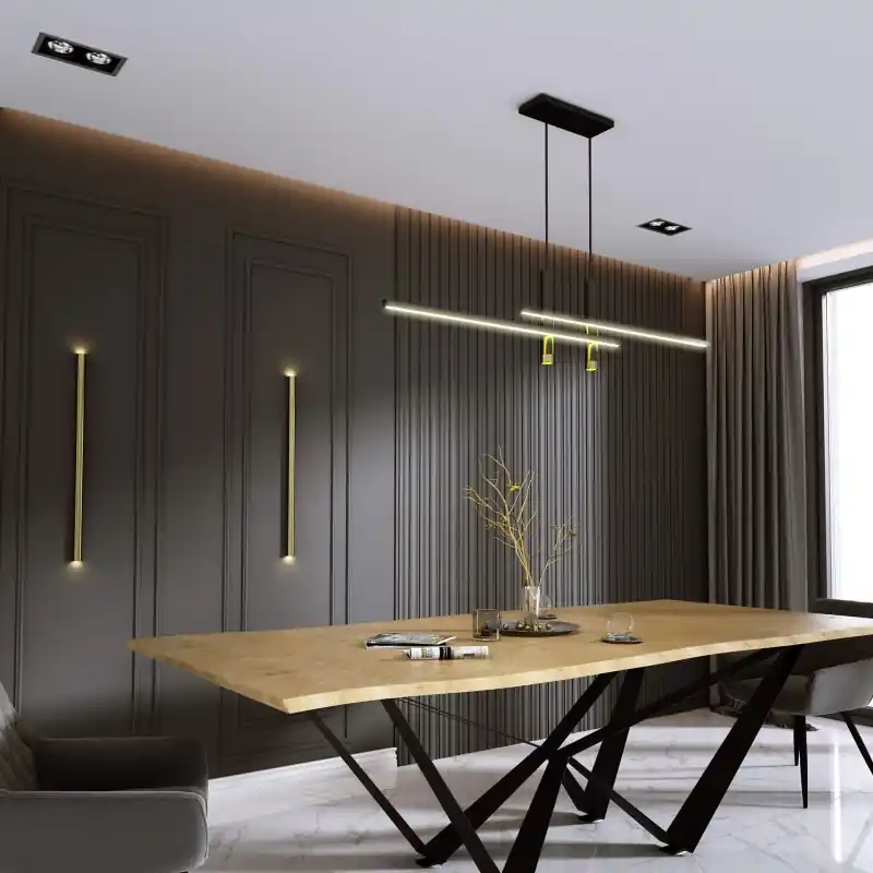 Panou riflat 3D Vasco, Walnut, 270x11.7cm, Lamelio Retur ușor