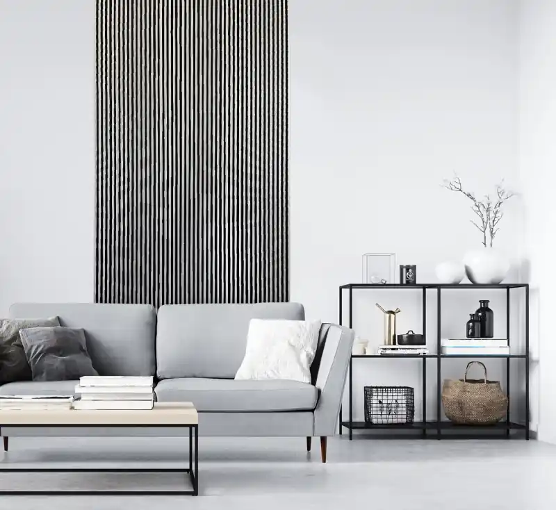 Panou riflat 3D Asti, Silver, 270x12.2cm, Lamelio Disponibil imediat