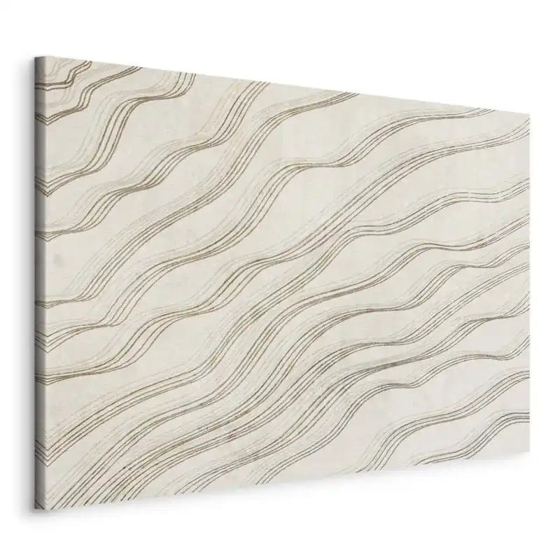Preț promoțional Tablou - Beige waves of the desert