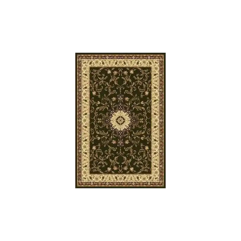 Covor clasic lotus verde floral 523 Chilipir