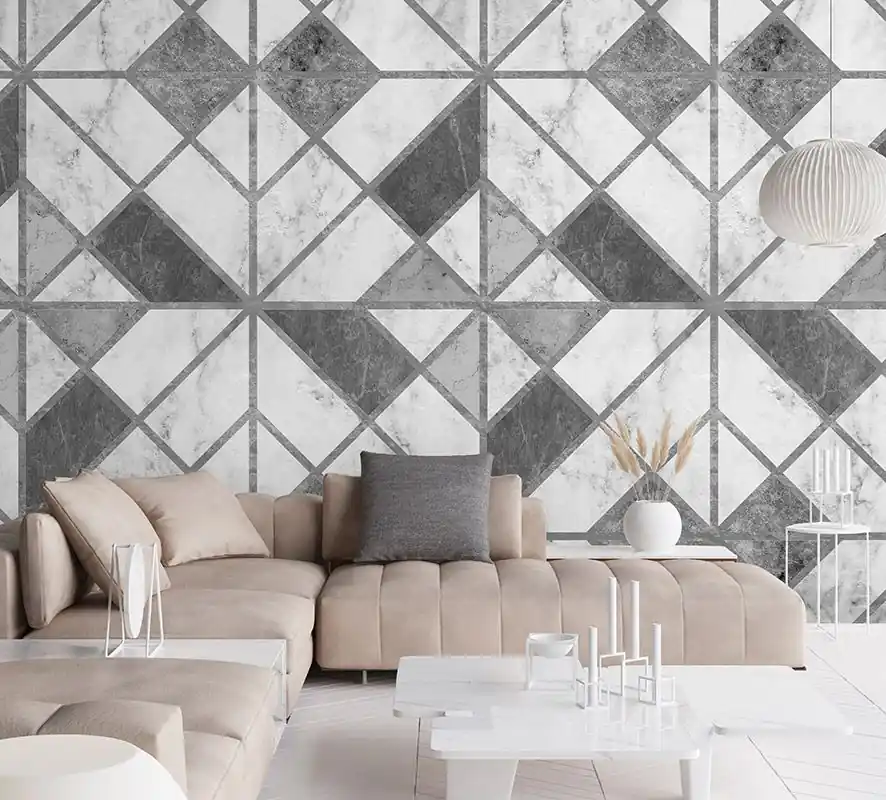 Ofertă exclusivă Fototapet geometric cu efect 3D colectia Light & Dark