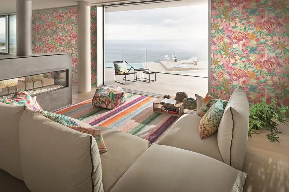Calitate înaltă Tapet floral Jannelli & Volpi colectia Missoni 3