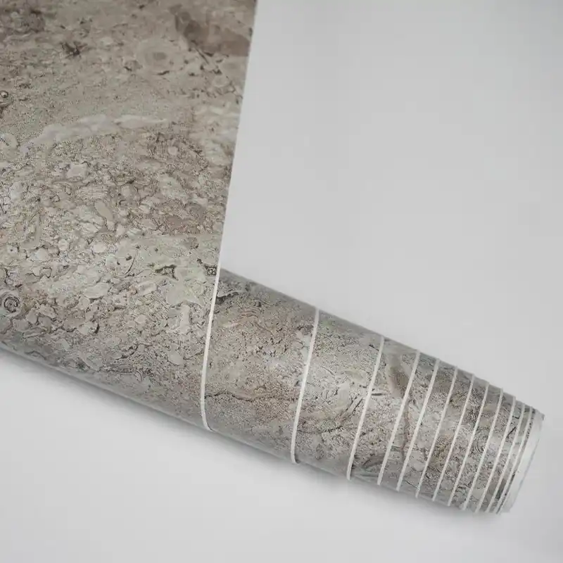 Ofertă Autocolant decorativ pentru mobila si perete model marmura gri inchis 67.5cm x 5m
