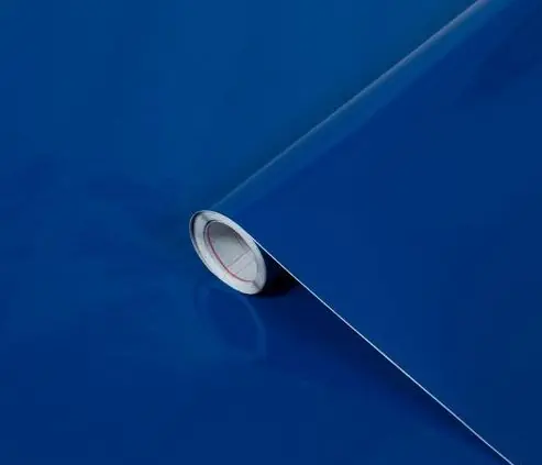 Folie autocolanta d-c-fix pentru mobilier culoare albastru lucios Lichidare de stoc