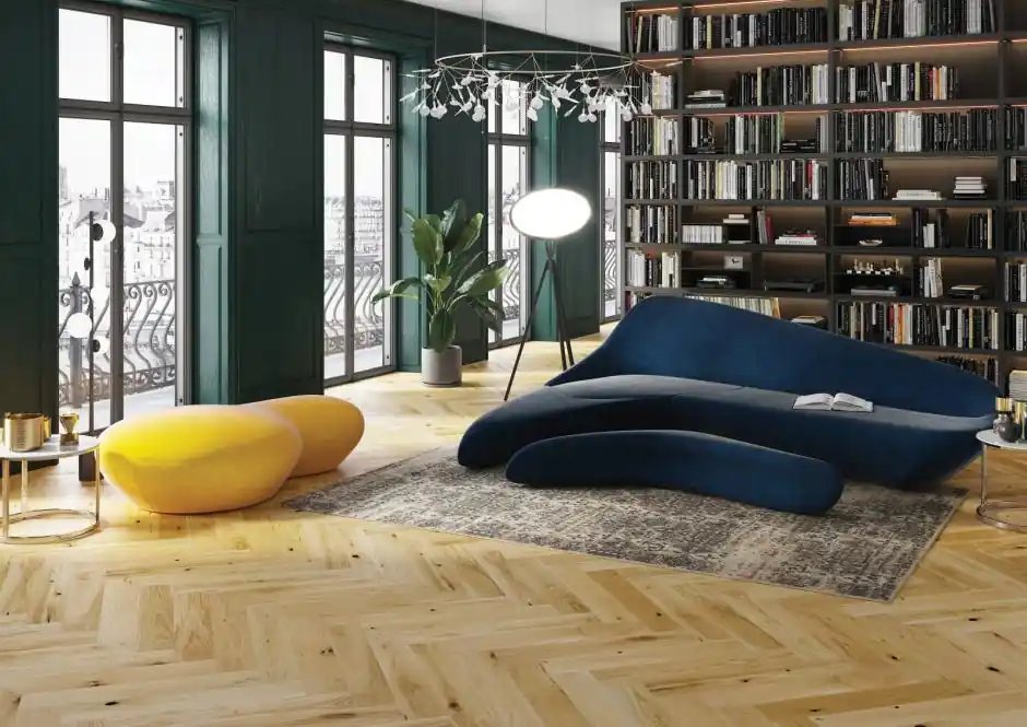 Parchet triplustratificat STEJAR GRAND CANYON HERRINGBONE 130 Pure Classico Barlinek Retur ușor