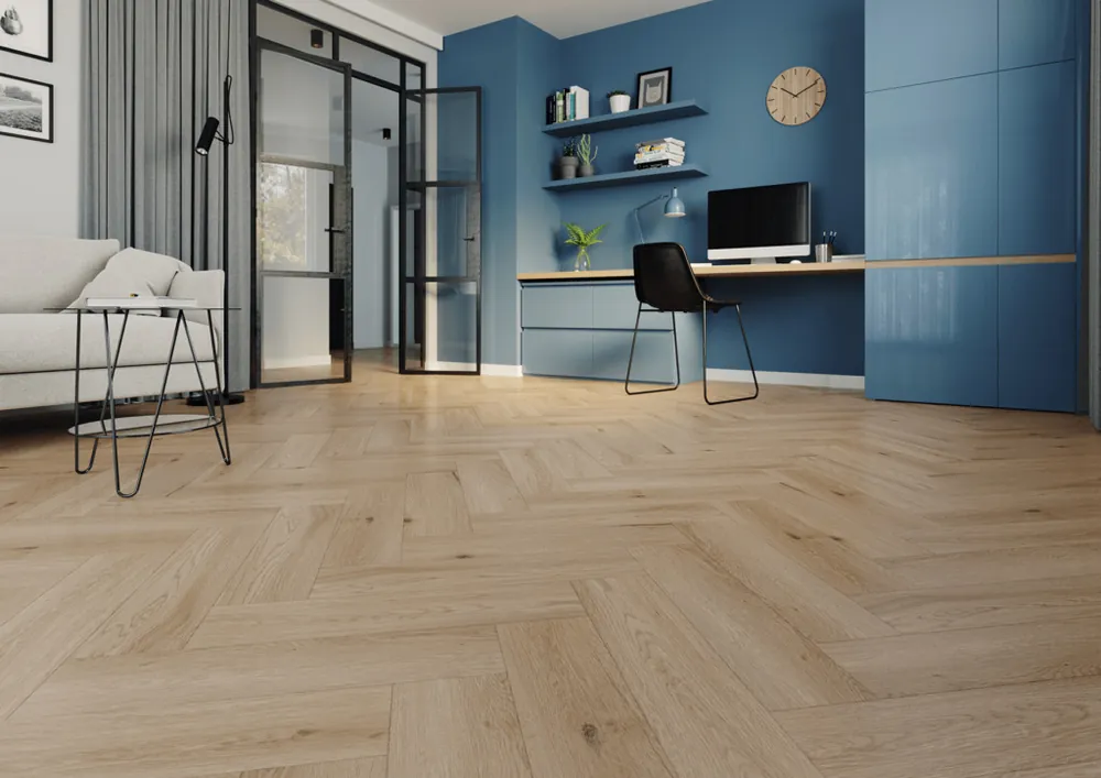 Pardoseala SPC colectia Amaron Herringbone, stejar Yankee, Arbiton Noutate
