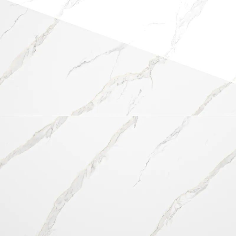 Gresie rectificata exterior / interior Statuario Gold Insert, 60 x 120 cm, lucioasa, portelanata, tip marmura Retur gratuit