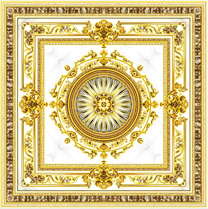 Gresie decorativa / covor ceramic Baroque Juman 1202059-1B, 120X120 (4 placi 60X60), lucioasa Cel mai bun preț
