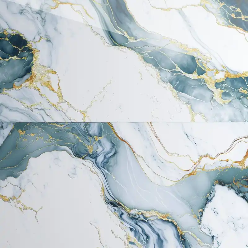 Gresie cu insertii aurii Rozer Aqua Gold Insert Carving, 60X120, lucioasa Disponibil imediat