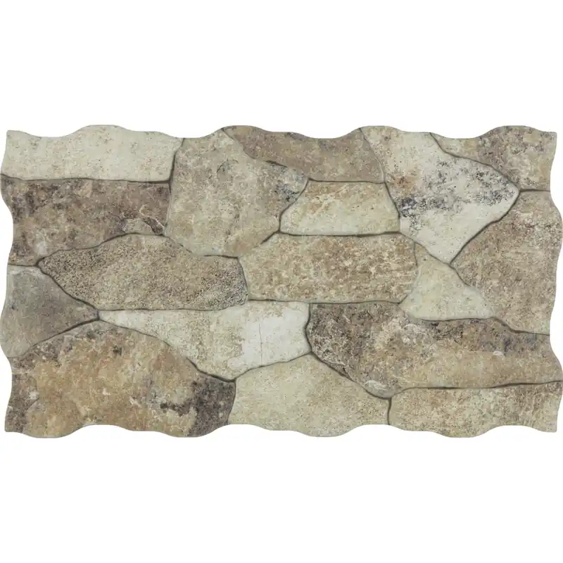 Placa murala portelanata Canyon Oxide, 25X45, mata Popular