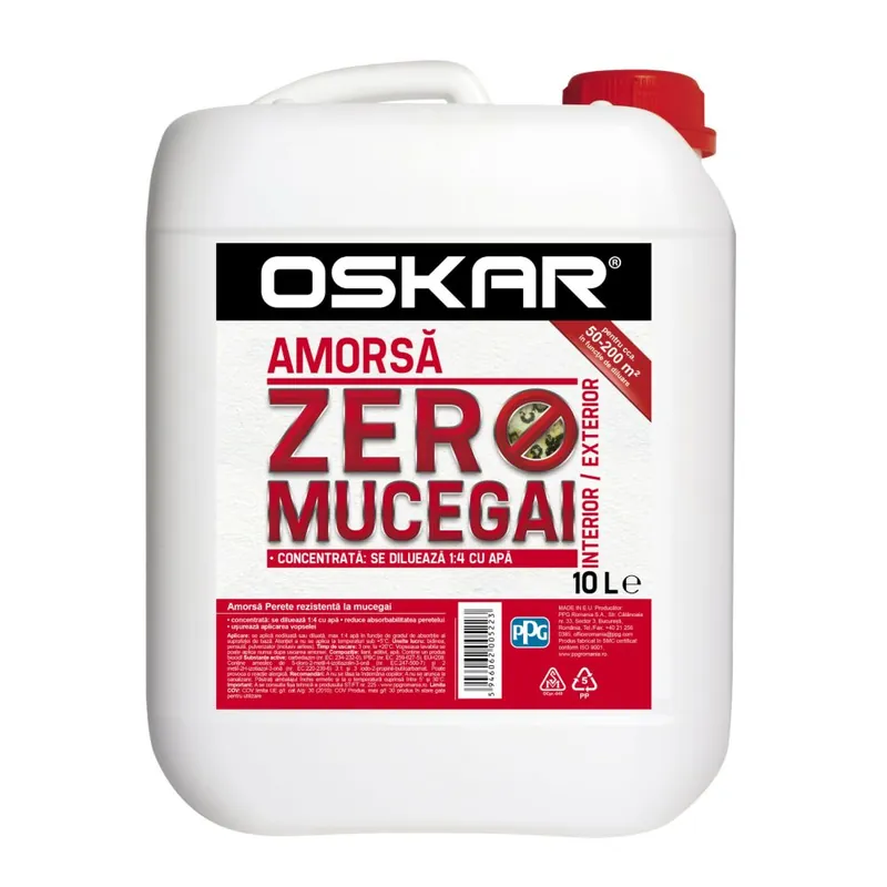 Popular Amorsa pentru perete Oskar Zero mucegai, interior/exterior, 10 L