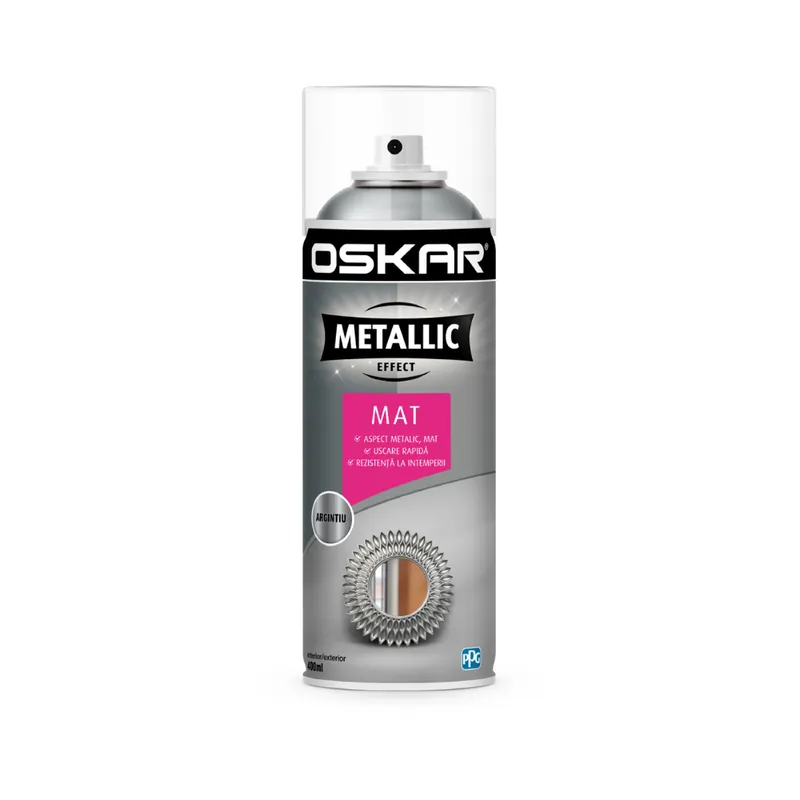 Cumpără online Spray vopsea Oskar Metallic Effect Mat, auriu, 400 ml