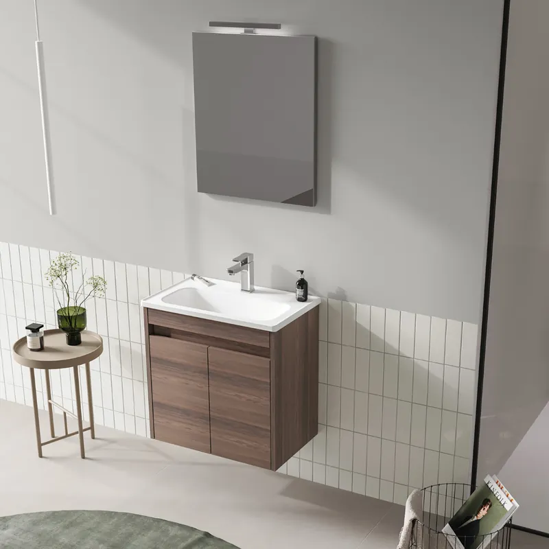 Premium Set mobilier baie Orka Lova suspendat, 3 piese, cu usi, navaro, 60 cm