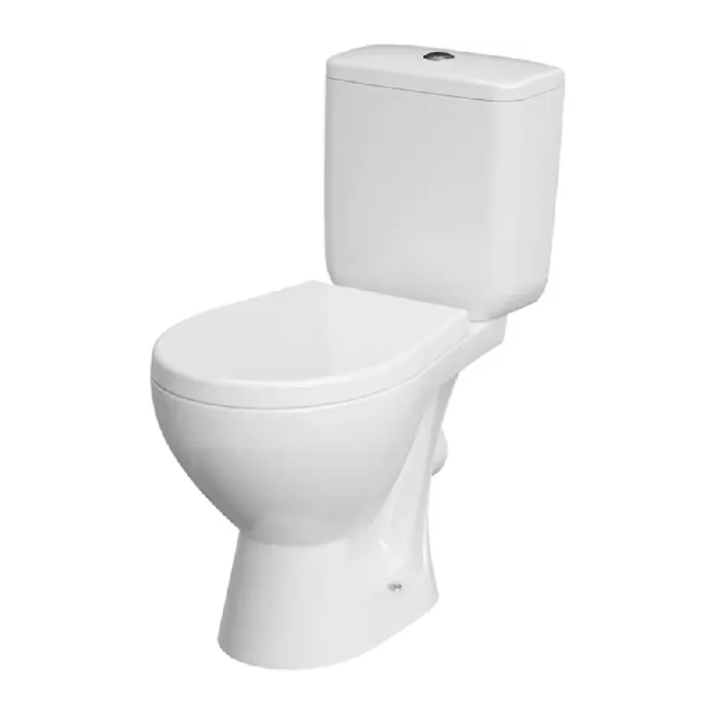 Set vas WC pe pardoseala cu rezervor Cersanit Compact 471 Nevada 010 + mecanism si capac duroplast cu soft close Reducere extra