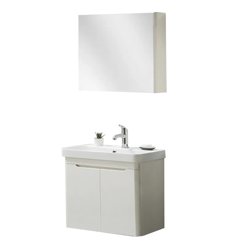 Bestseller Set mobilier baie Rio, suspendat, 3 piese, alb, 70 cm