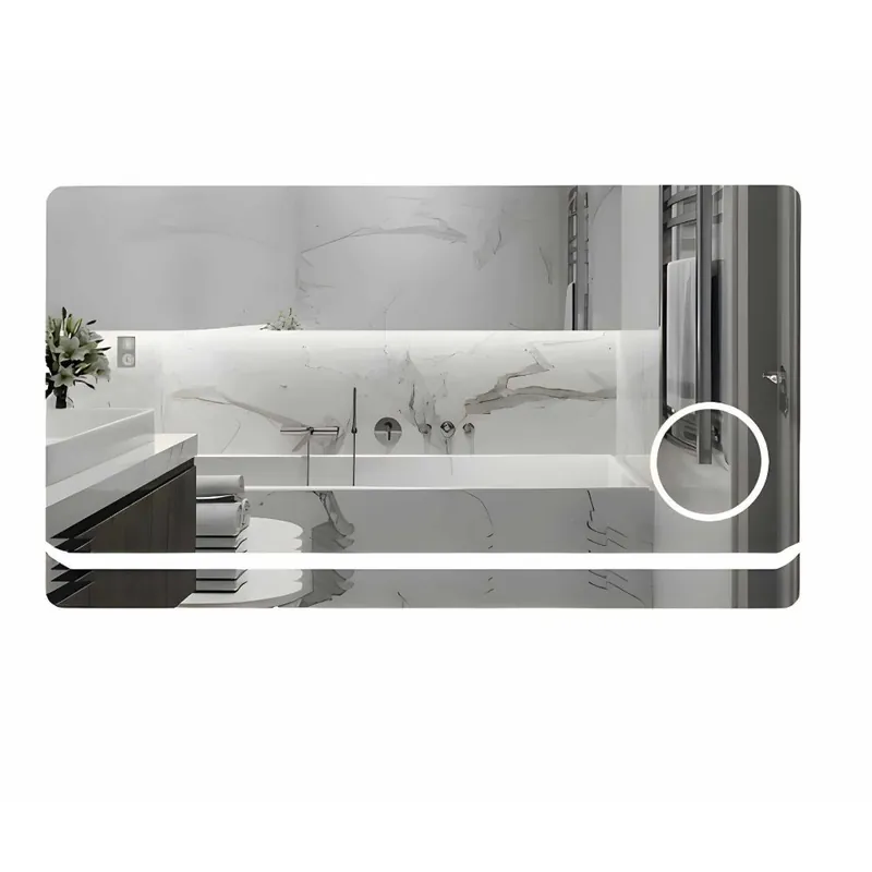 Cumpără acum Oglinda baie cu LED, lupa si butoane touch, L-907, 80x60 cm