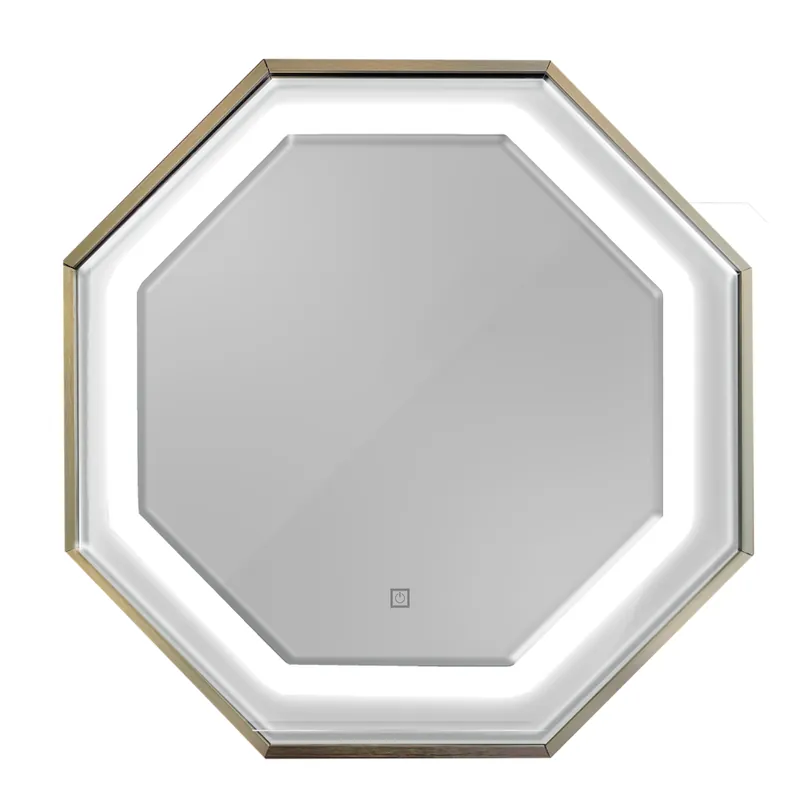 Oglinda baie cu LED si buton touch, L-1162, 60x60 cm Reducere extra