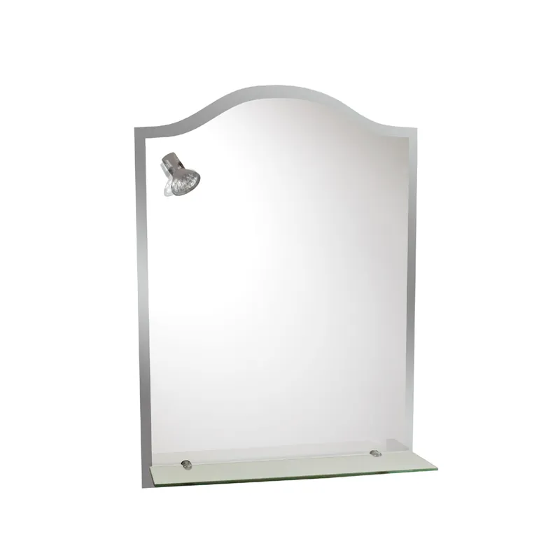 Oglinda baie cu polita si spot RO-8095, 50x70 cm Preț redus