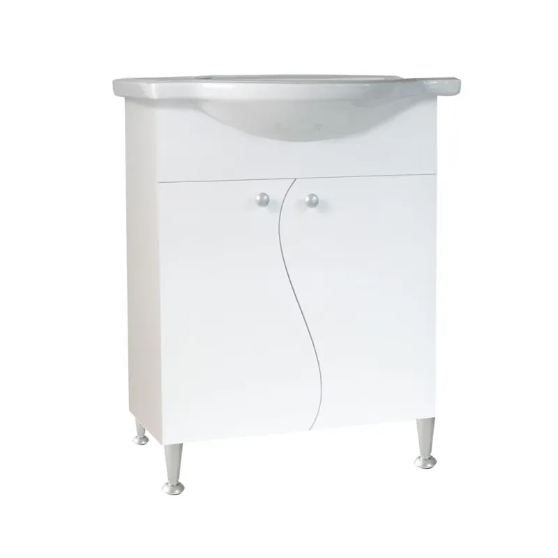 Ofertă limitată Masca pentru chiuveta / lavoar baie Selena, din MDF, 70 cm, alb