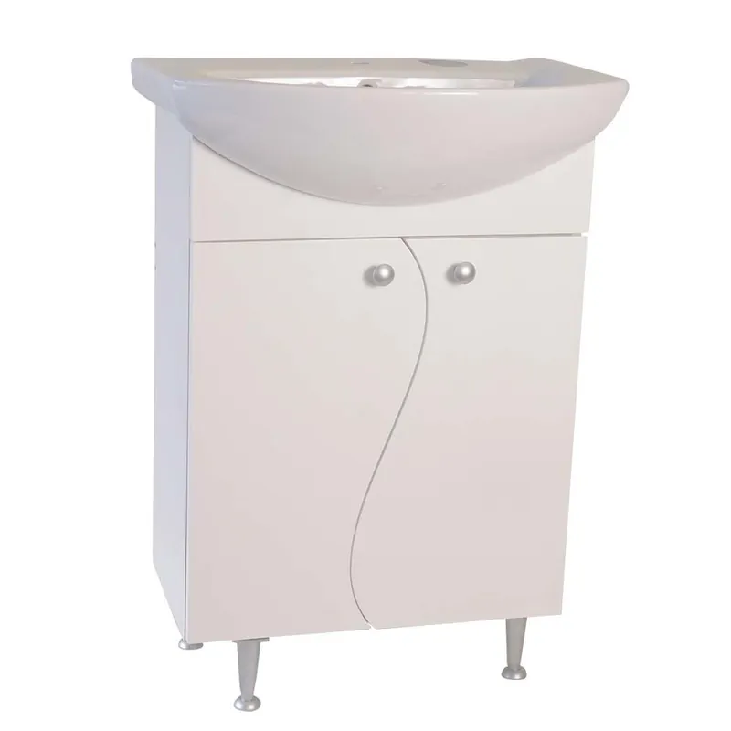Promoție Masca pentru chiuveta / lavoar baie Selena, din MDF, 60 cm, alb
