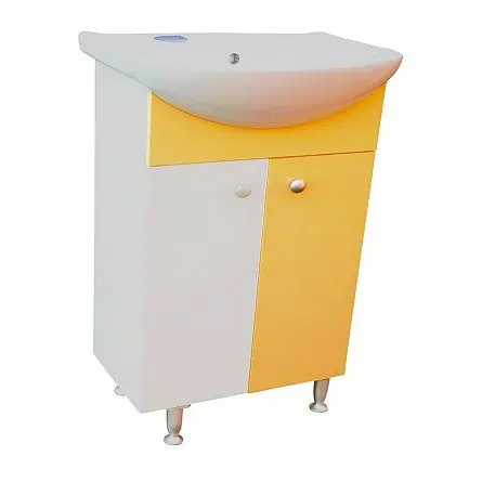 Masca pentru chiuveta / lavoar baie Selena, 60 cm, alb-cream Plată securizată