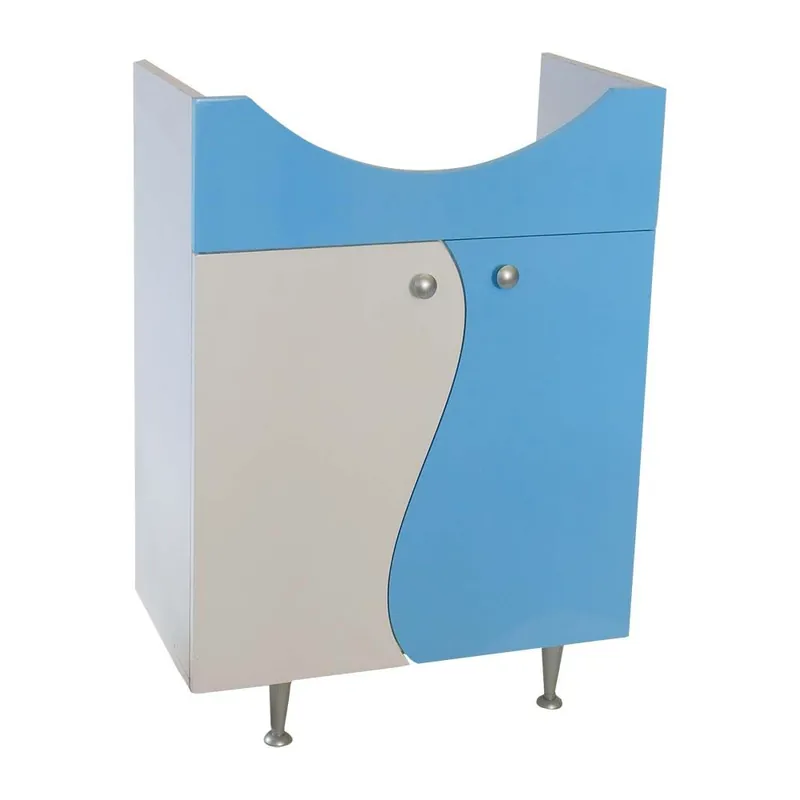 Masca pentru chiuveta / lavoar baie Selena, din MDF, 70 cm, alb-bleu Preț promoțional