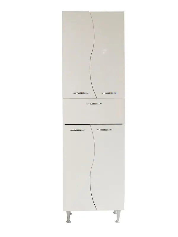 Dulap soldat baie dublu Selena, alb, 50x170 cm Livrare rapidă