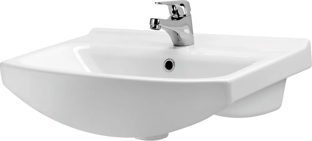 Ieftin Lavoar / chiuveta baie incastrata Cersanit Cersania K11-0046, 60 cm, alb