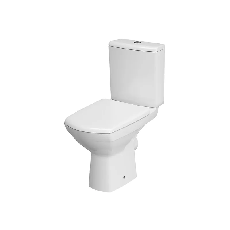 Set vas toaleta rimless pe pardoseala cu rezervor Cersanit Carina 482 + mecanism si capac duroplast cu soft close K31-044 Ultima șansă