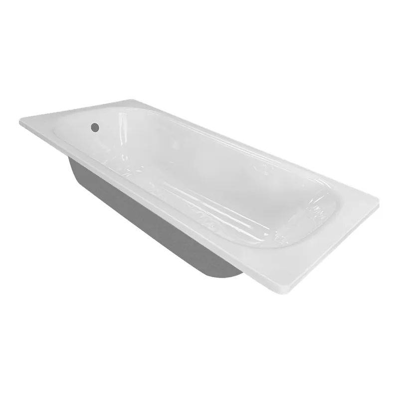 Ofertă limitată Cada baie dreptunghiulara Clara, pentru suport, otel emailat, 160 x 70 cm