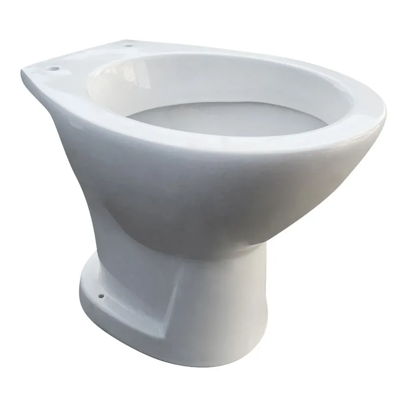 Vas WC pe pardoseala pentru curte Rustic Neo, iesire verticala, alb Promoție