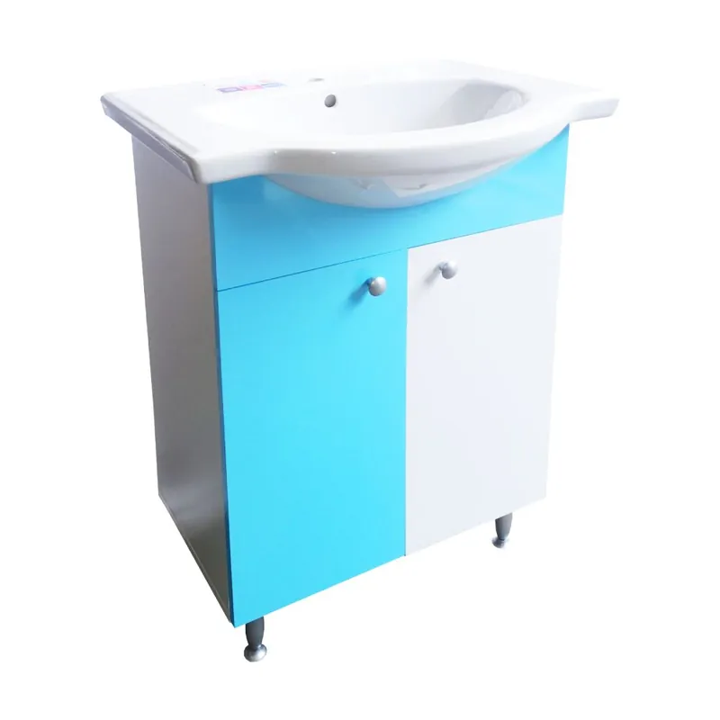 Retur gratuit Masca pentru chiuveta / lavoar baie Selena, 55 cm, alb-bleu
