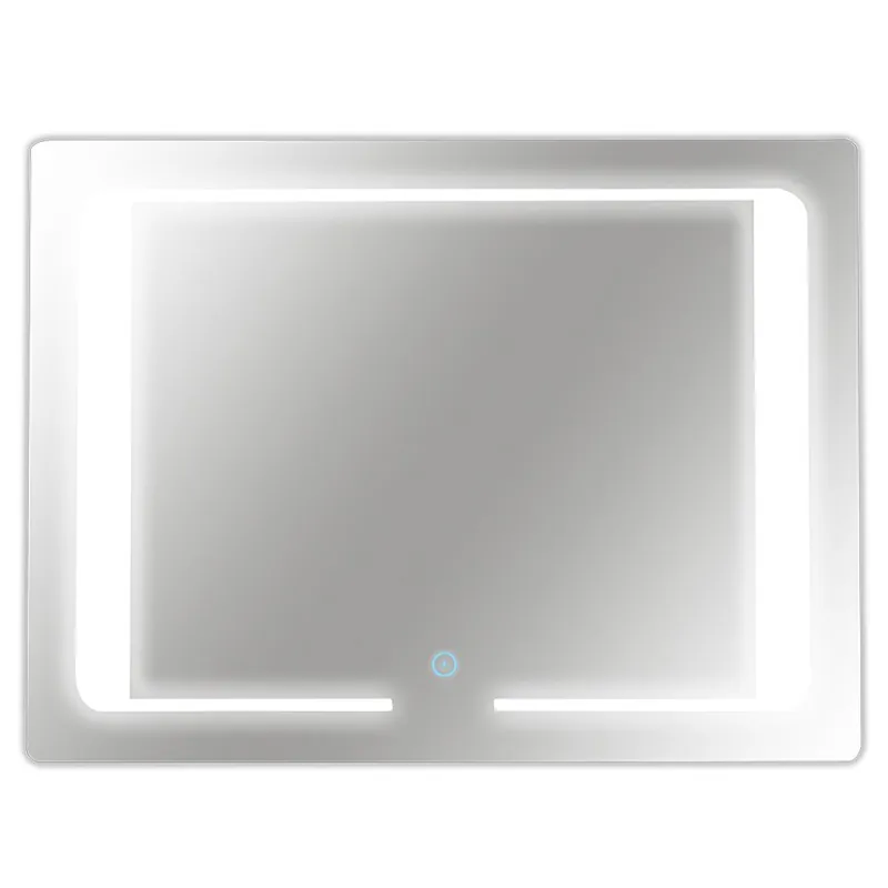 Oglinda baie cu LED si buton touch RO-192, 80x60 cm Reducere specială