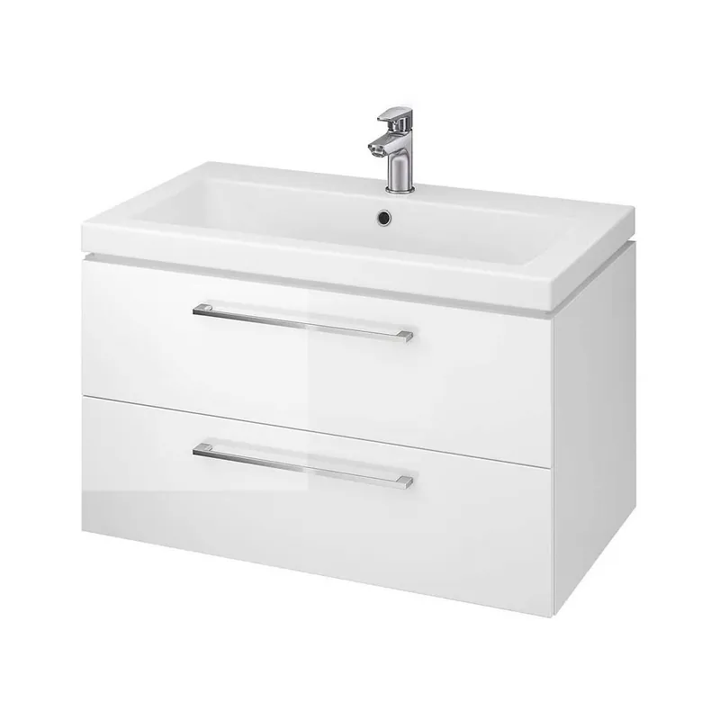 Preț promoțional Masca chiuveta baie Cersanit set 809 Lara Como, 80 cm, alb (baza+lavoar) DSM S801-149