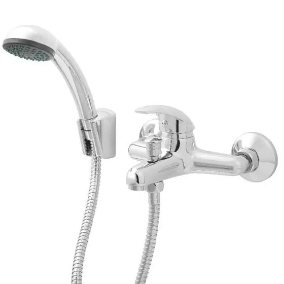 Baterie cada cu dus Boet Cronos 11555, monocomanda, set de dus inclus (furtun si para de dus), crom Mai ieftin